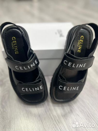 Сандалии Celine женские черные летние