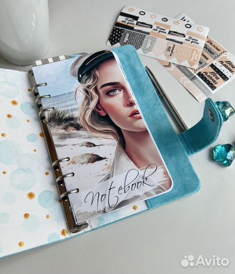 Блокнот на кольцах (формат мидори)