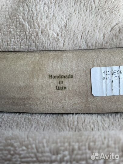 Мужской кожаный ремень италия