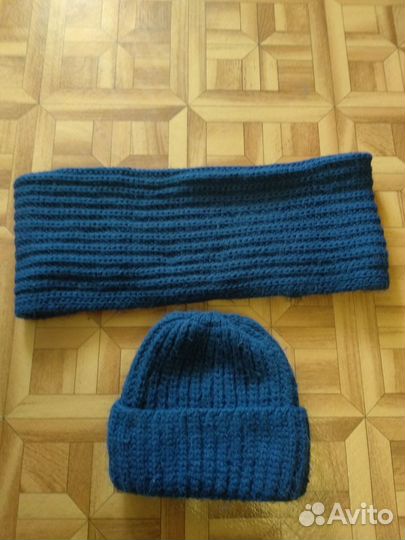 Шапка и снуд зимний