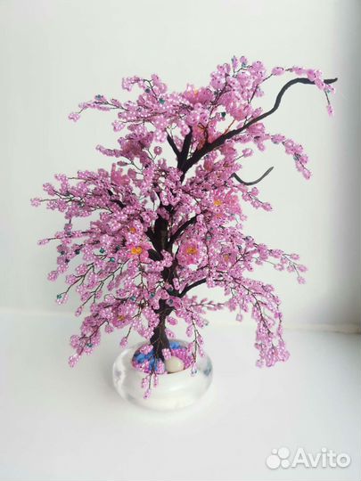Сакура из бисера. Деревья из бисера
