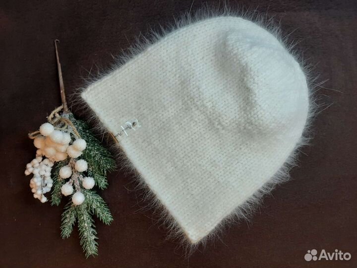 Шапка Бини женская, пух норки