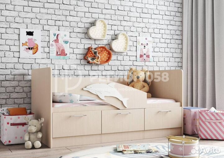Кровать дельфин 1,6