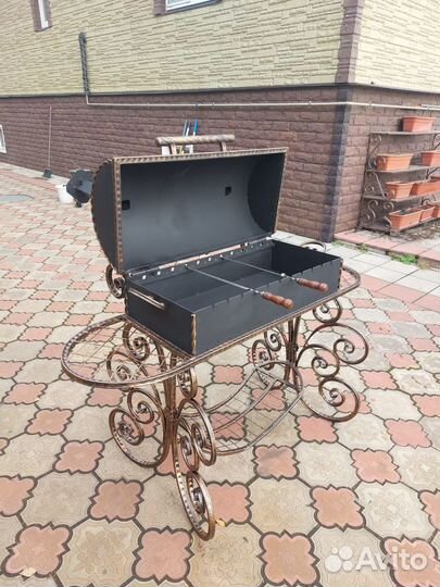 Мангал с крышей