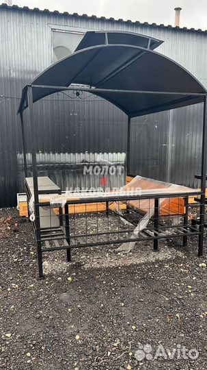 Беседка с мангалом