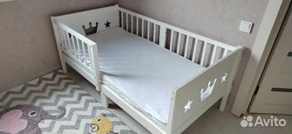 Кроватка Лисенок для малыша берёза с бортиком