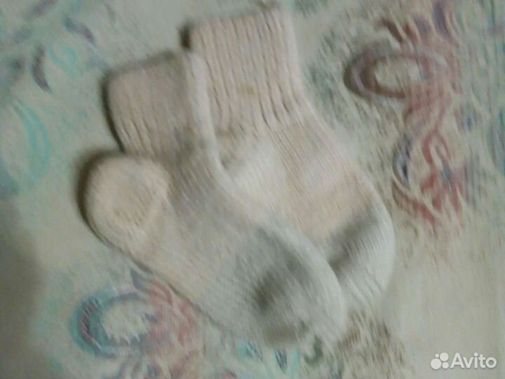 Носки ручной вязки шерстяные,стельки