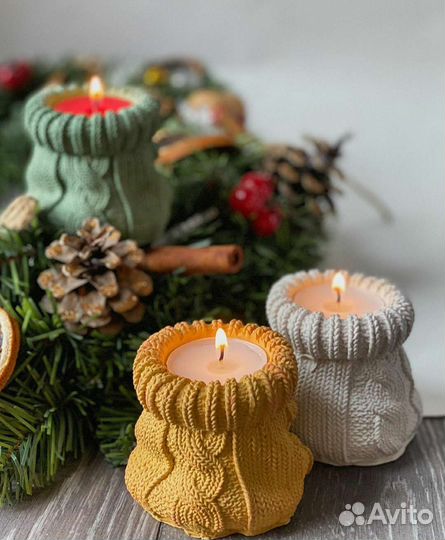 Подсвечник из гипса