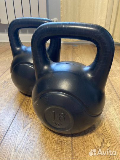 Виниловые гири Euro Classic 16 кг (2 шт.)