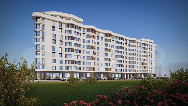 2-к. квартира, 57,3 м², 6/9 эт.