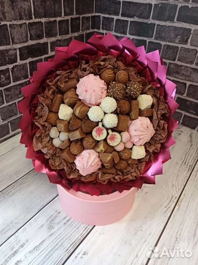 Съедобный букет из конфет