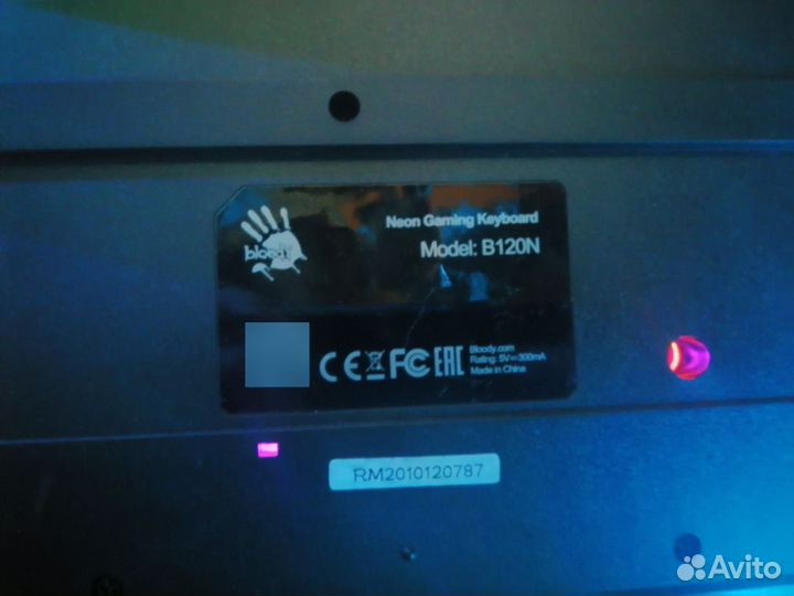 Клавиатура Мембранная bloody B120N