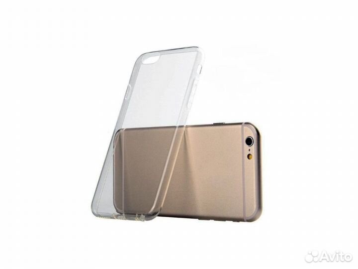 Чехол силиконовый для iPhone 6 plus (прозрачный)