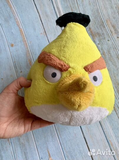 Мягкая игрушка angry birds большая желтая птица