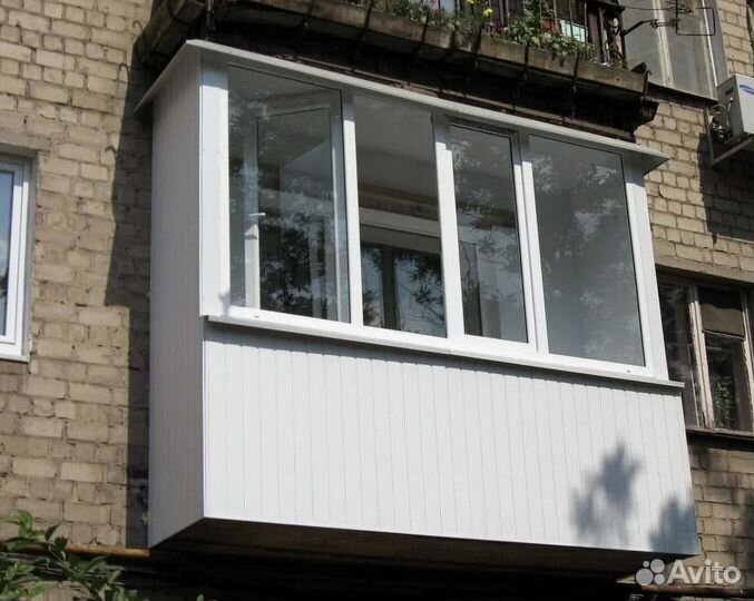 Остекление лоджии под ключ