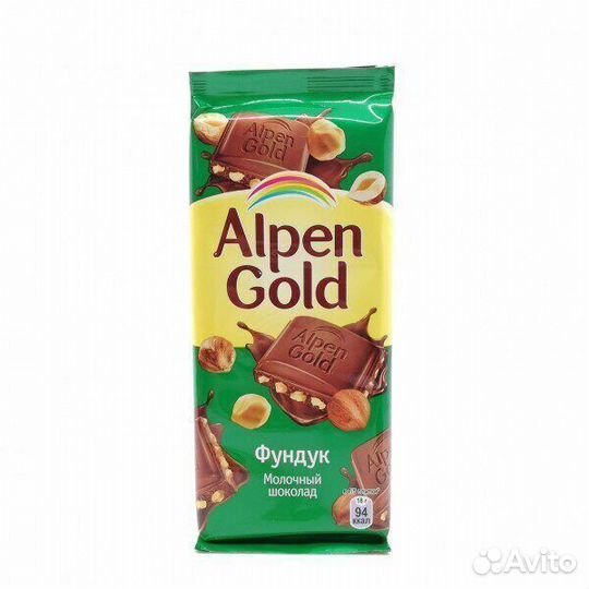 Шоколад Alpen Gold Фундук 90г (опт)
