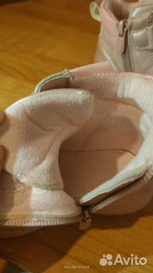 Ботинки демисезонные для девочки 24 размер