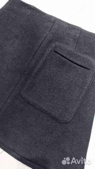 Мини юбка Cos вареная шерсть