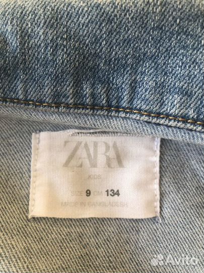 Джинсовая куртка детская Zara на девочку 128-134