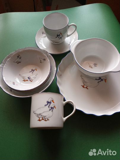 Чешская посуда Гуси