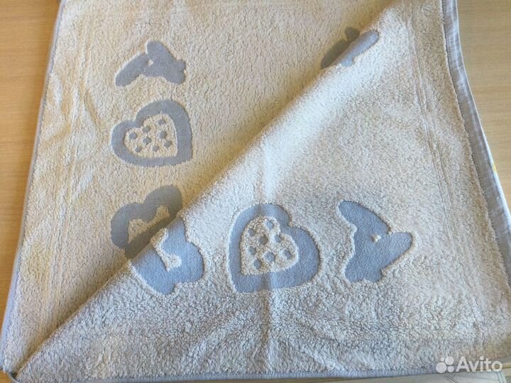 Детские большие махровые полотенца