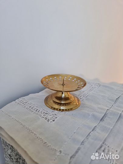 Подсвечник латунь