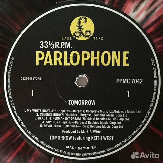 Tomorrow - tomorrow (mono) Limited Edition