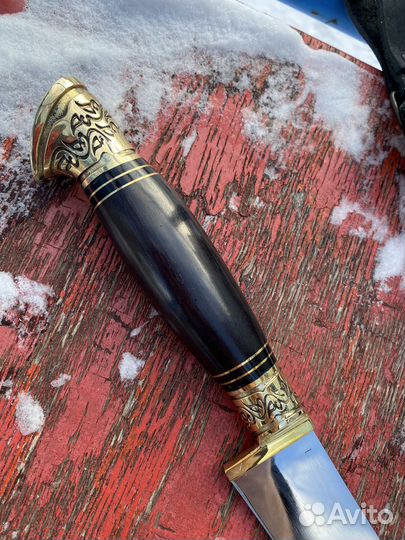 Нож узбекский кухонный Пчак кованый 95х18