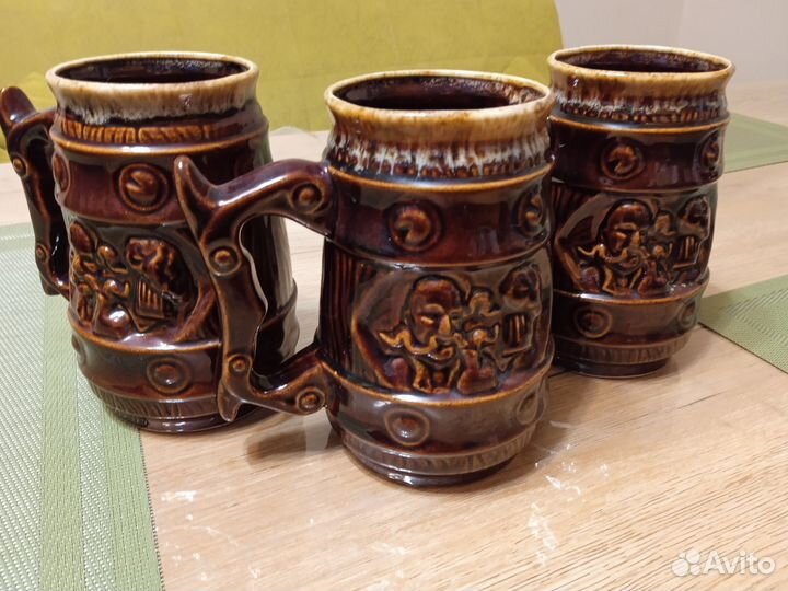 Кружки пивные, керамика