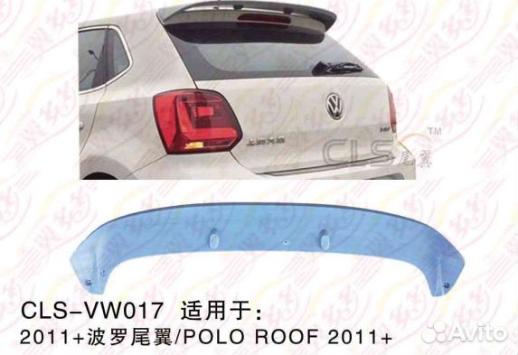 Спойлер /VW017/ Volkswagen Polo хэтбек (2009-14)