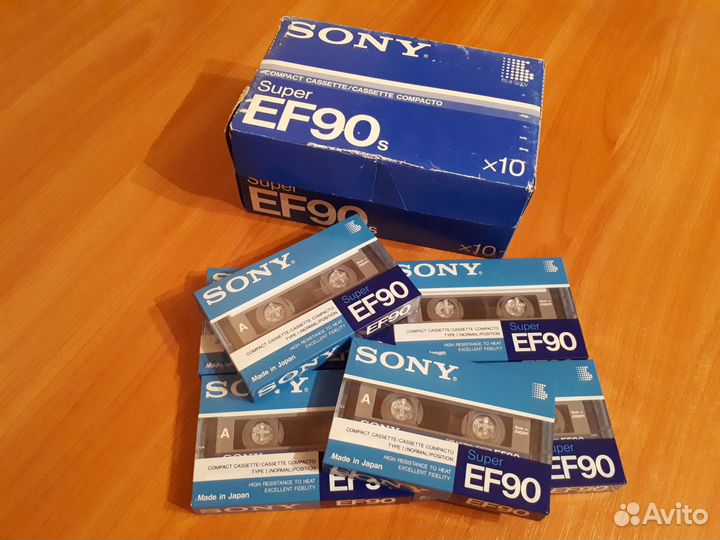 Аудиокассета Sony Super EF90/Original/Japan/New