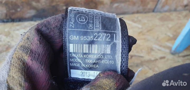 Ремень безопасности с пиропатроном Opel Mokka 201