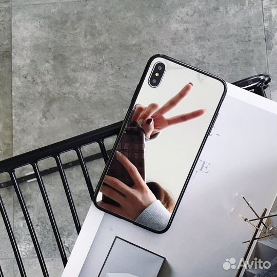 Зеркальные Чехлы на iPhone 14 (Pro/ProMax) Black