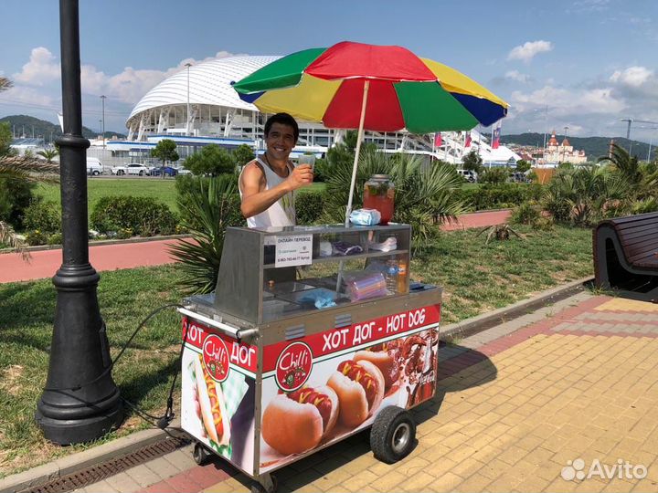 Хот -дог на газу