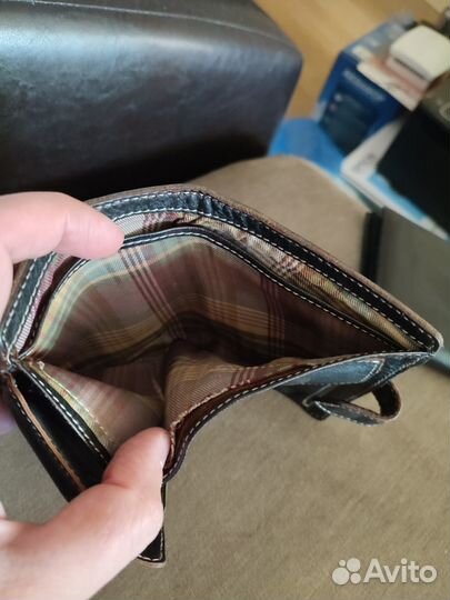 Кошелек бумажник кожаный новый