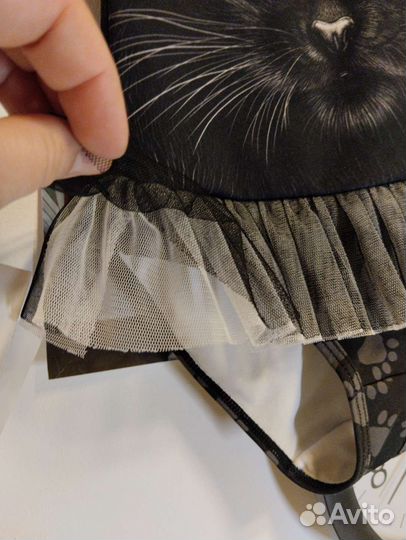 Купальник слитный для девочки 110 +очки