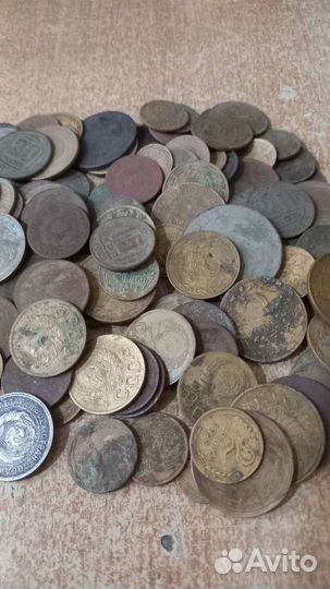 Монеты ранних советов оптом не чищеные