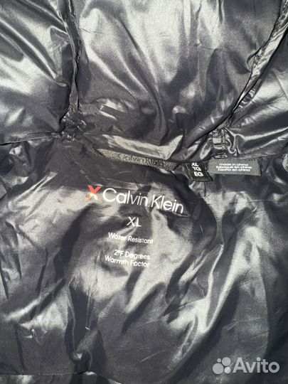Calvin klein пуховик мужской глянцевый