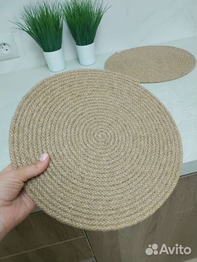 Салфетки для стола из джута