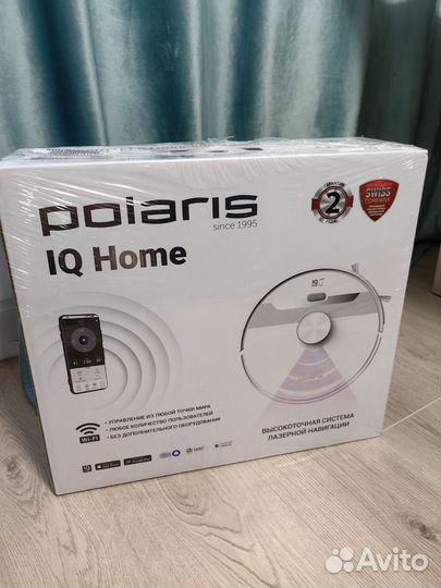 Робот пылесос polaris pvcr 6001 iq home aqua белый