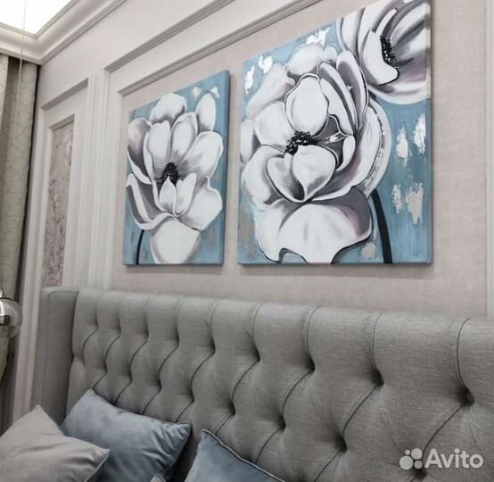 Цветы картина на холсте