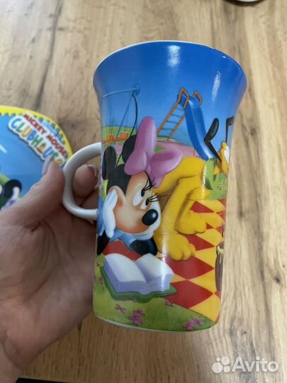 Набор детской посуды фарфор Микки Маус
