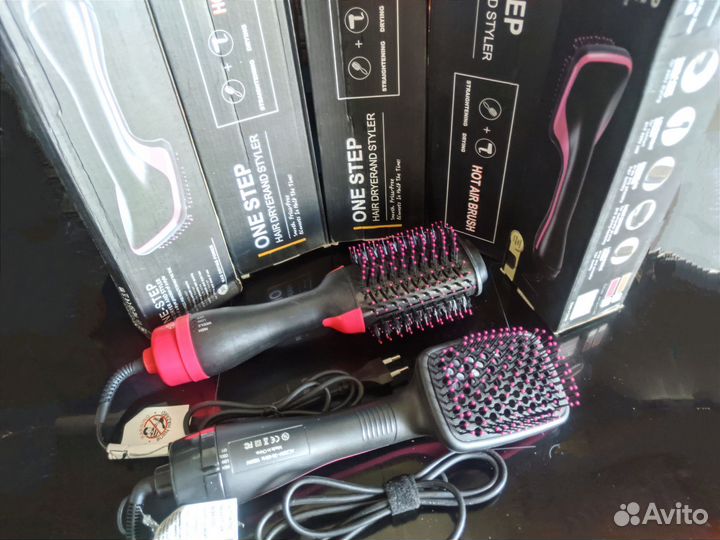 Фен щетка выпрямитель для сушки и укладки волос