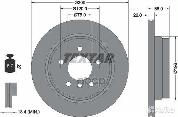 Диск тормозной BMW 1 (E81) 123 d 123 d 03/0709