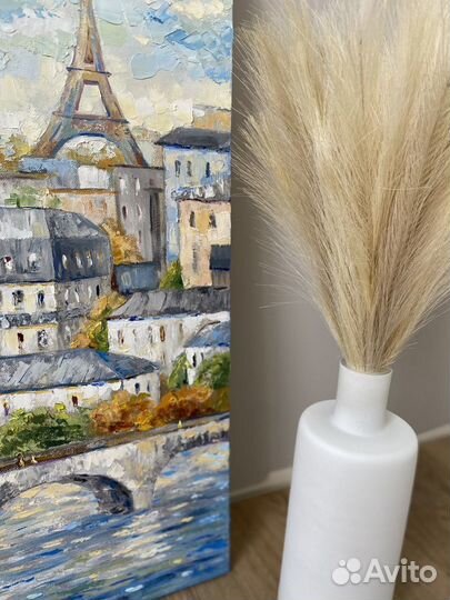 Картина маслом «Париж» 80х40см