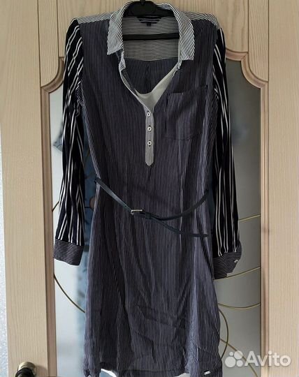 Платье рубашка женская с длинным рукавом