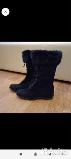 Сапоги женские зимние натуральная замша