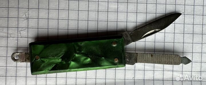 Нож брелок мини раскладной СССР