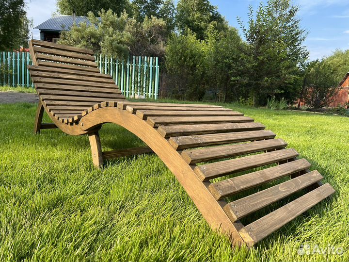 Шезлонг деревянный складной механизм