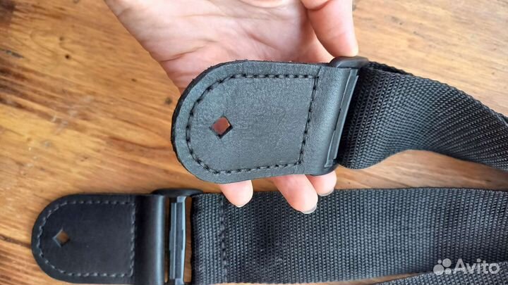 Ремень для бас гитары кожа нат